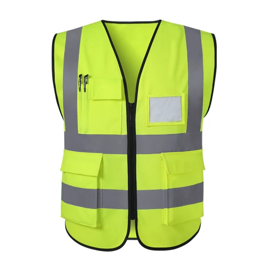 Gilet di sicurezza riflettente realizzato in tessuto poliestere 120 g/m²